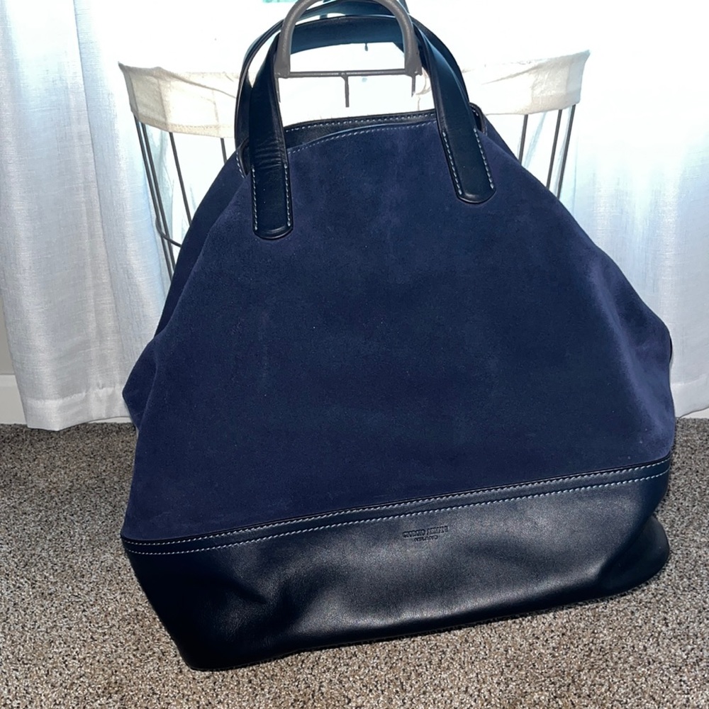 Beautiful Suede and Leather Large Bag
